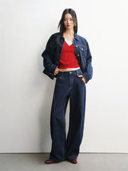 Women's Lyocell Wide-Leg Jeans