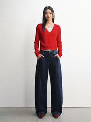 Women's Lyocell Wide-Leg Jeans