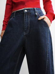 Women's Lyocell Wide-Leg Jeans