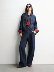 Women's Lyocell Wide-Leg Jeans