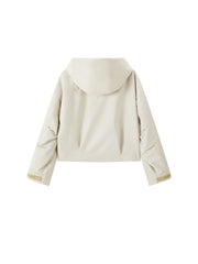 Women's Light Outdoor Cropped Hooded Jacket
