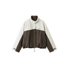Women's Casual Outdoor PU-Panel Jacket