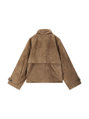 Women's Vintage Structured Suede Leather Jacket