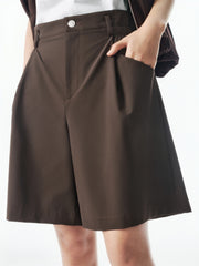 Women's High-Waisted Bermuda Trousers