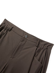 Women's Brown Utility-Inspired Casual Set