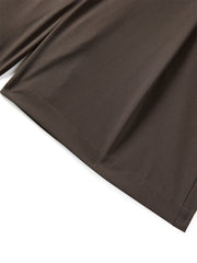 Women's Brown Utility-Inspired Casual Set