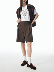 Women's Brown Utility-Inspired Casual Set