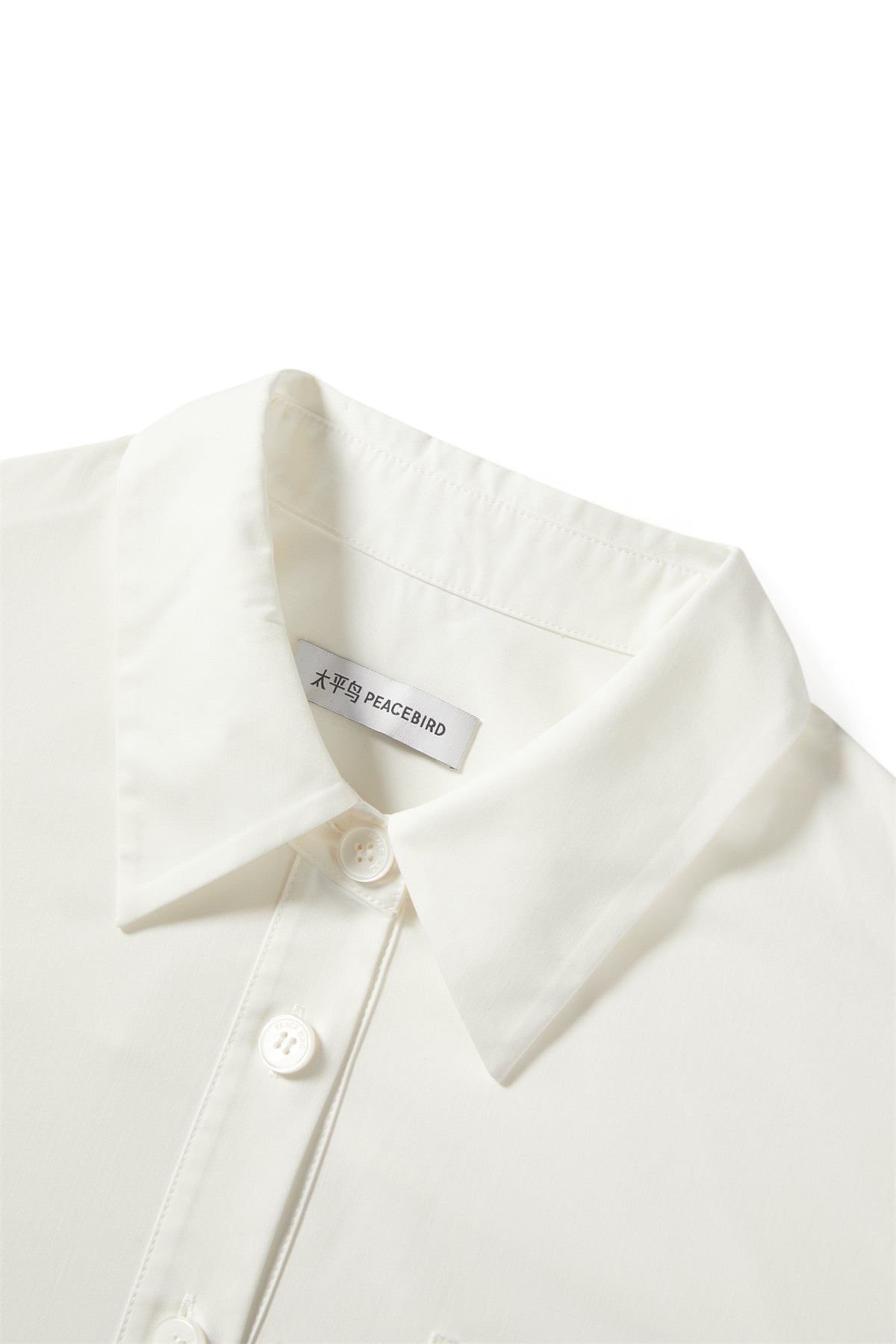 Women's Cropped Shirt with Lace Panels