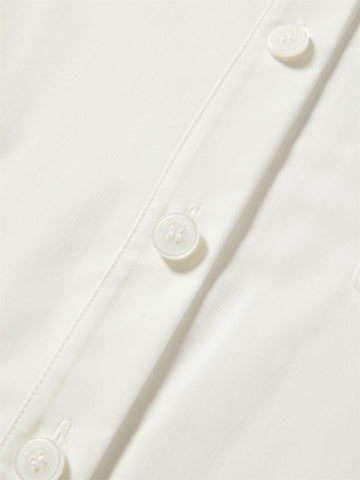 Women's Cropped Shirt with Lace Panels
