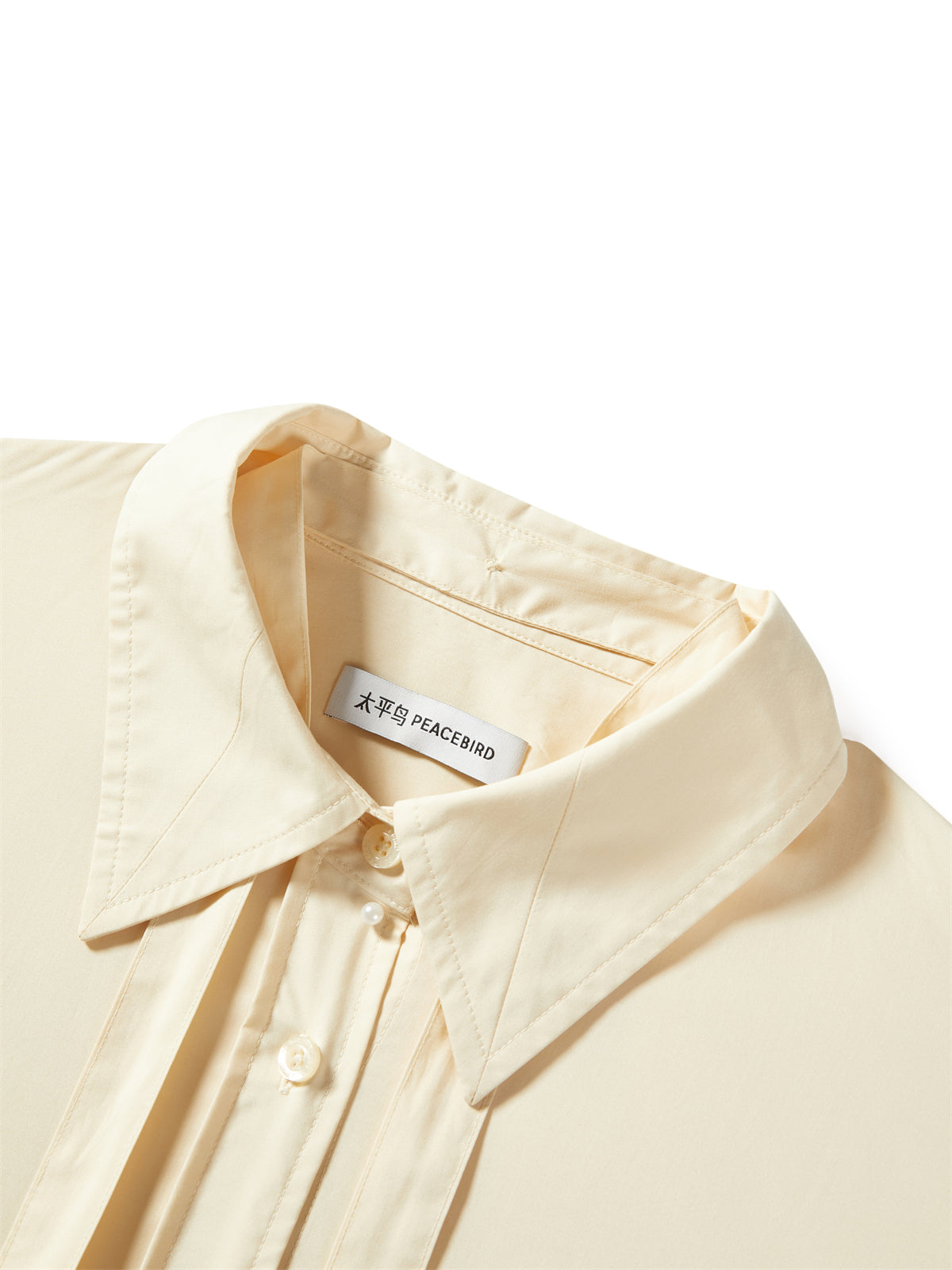 Women's Tencel-Cotton Blend Shirt with Flowing Tie