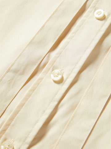 Women's Tencel-Cotton Blend Shirt with Flowing Tie