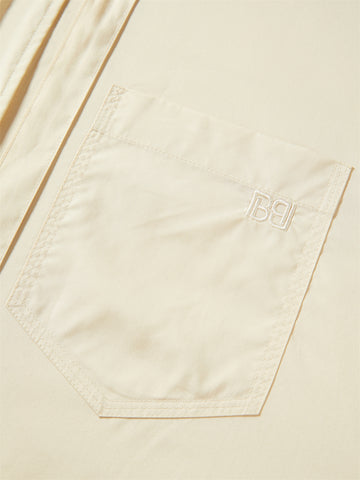 Women's Tencel-Cotton Blend Shirt with Flowing Tie