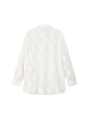 Women's Casual Heavy Jacquard Long-Sleeve Shirt