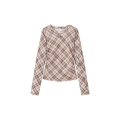 Women's Casual Plaid Waist-Gathered Skin Jacket
