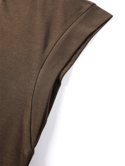 Women's Letter Print Cap Sleeve T-Shirt