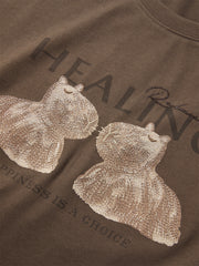 Women's Graphic Embroidered Cotton-Blend T-Shirt