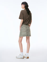 Women's Graphic Embroidered Cotton-Blend T-Shirt