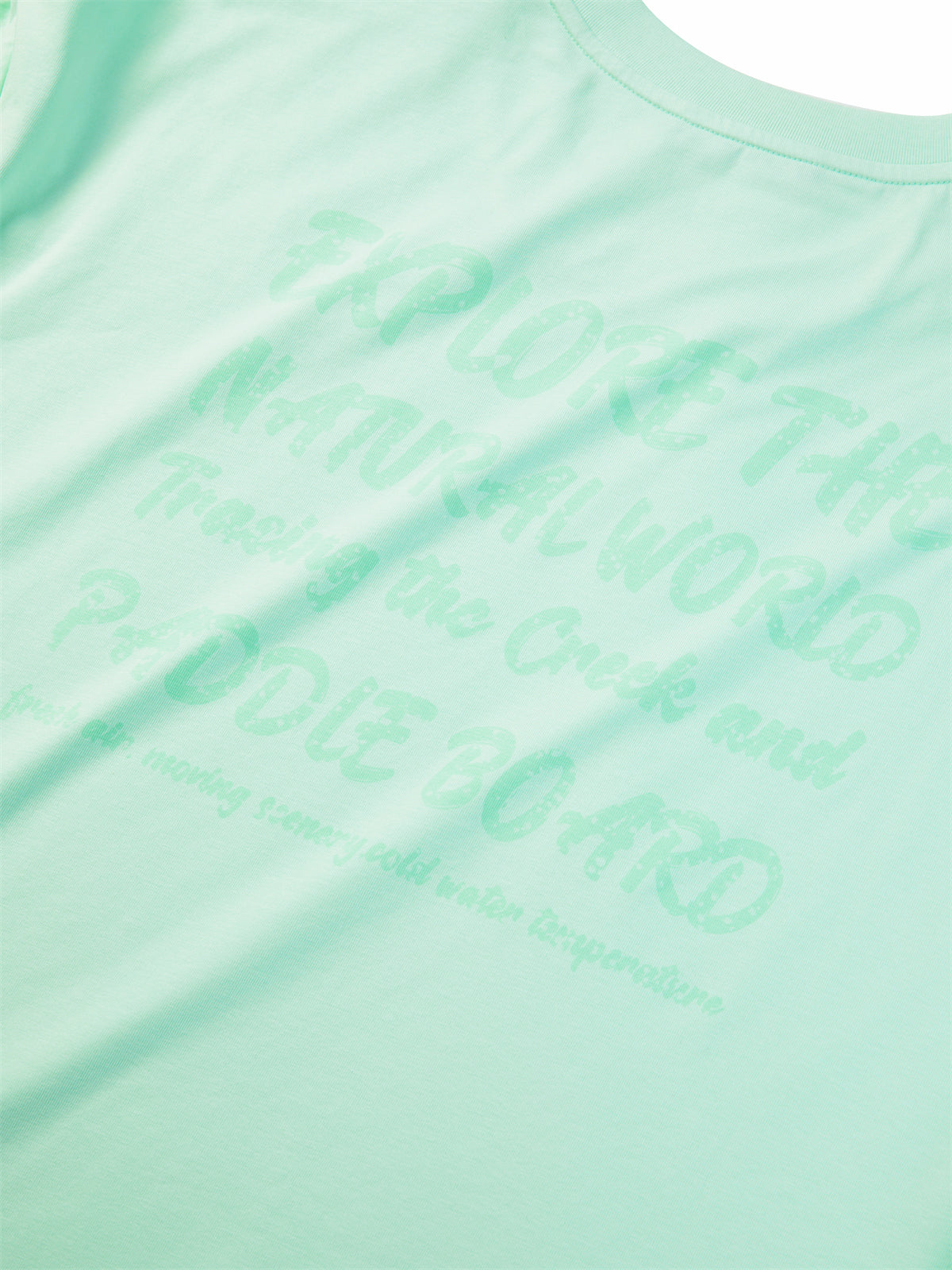 Women's Mint Cooling Oversized Graphic T-Shirt