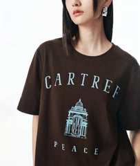 Women's Cotton Embroidered T-Shirt