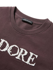 Women's Raised Letter Embroidery T-Shirt