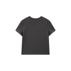 Women's Cropped Slim-Fit Contrast T-Shirt