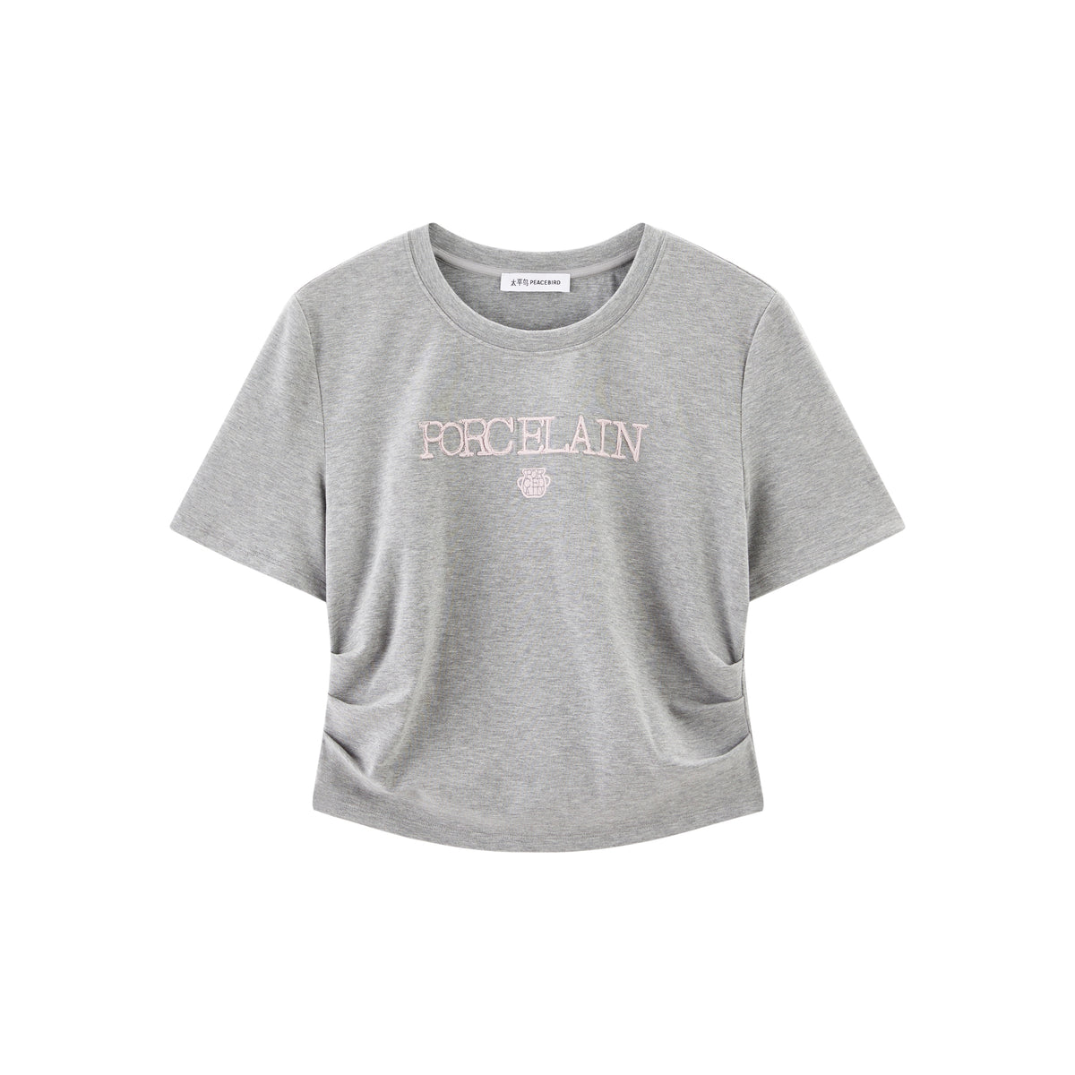 Women's Slim-Fit Letter Embroidered T-Shirt