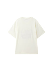 Women Casual Loose Flocked Graphic Tee