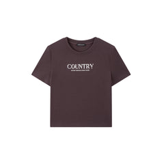 Women's Casual Flocked Letter Embroidered T-Shirt