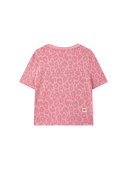 Women's Strawberry Leopard Print Cropped Top