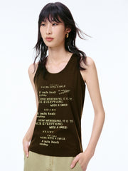 Women's Printed Tank & T-Shirt Set