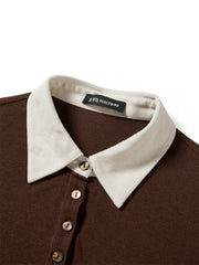 Women's Colorblock Layered-Look Polo T-Shirt