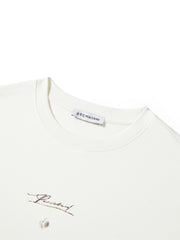 Women's Relaxed-Fit T-Shirt with Lace Panels