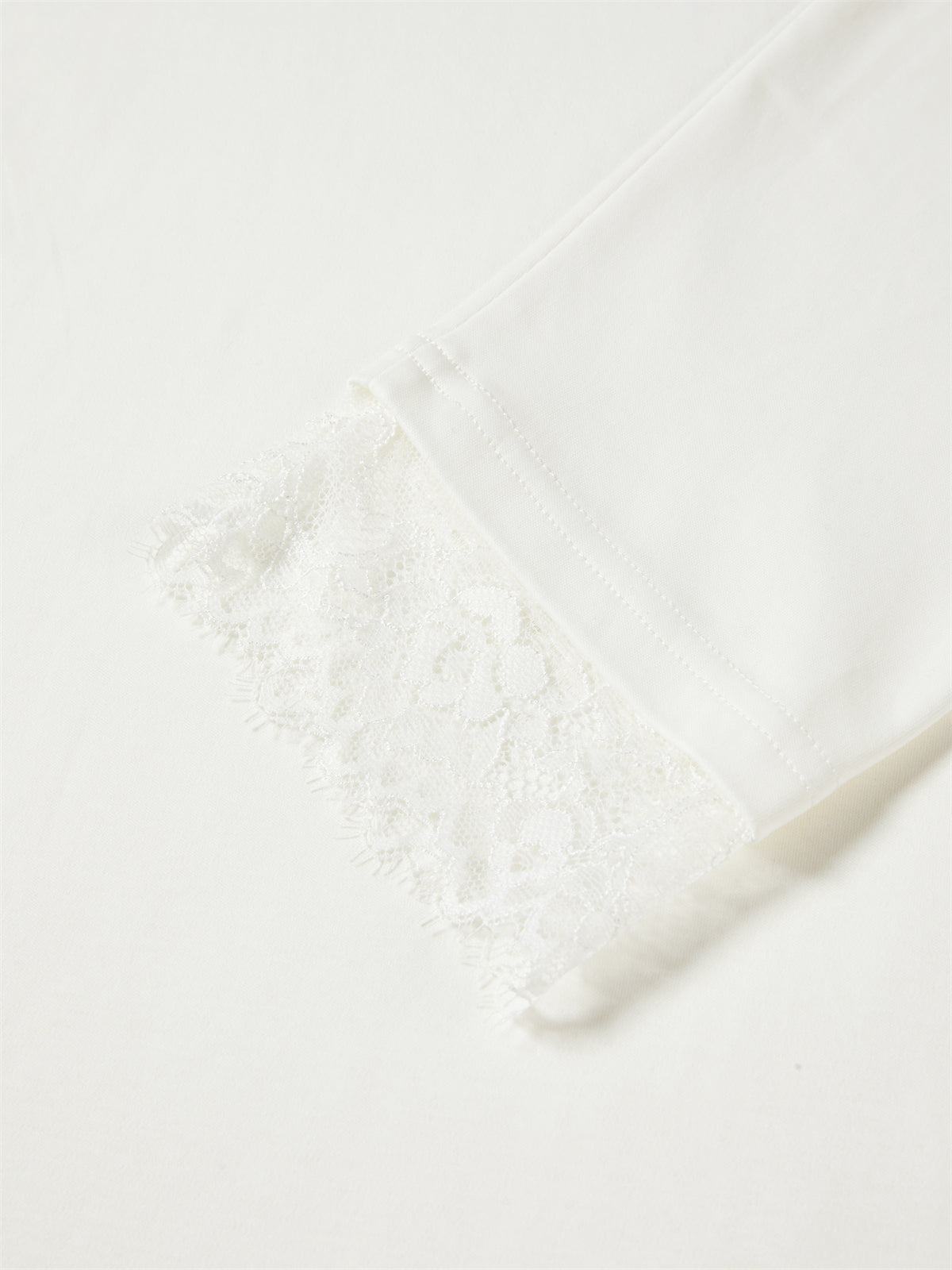 Women's Relaxed-Fit T-Shirt with Lace Panels