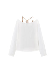 Women's Letter Long Sleeve T-Shirt Two-Piece Set