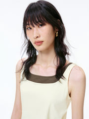 Women's Colorblock Square-Neck Tank Top