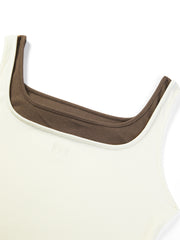 Women's Colorblock Square-Neck Tank Top