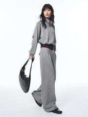 Women's Fitted Waist Sweatshirt and Sweatpants Set