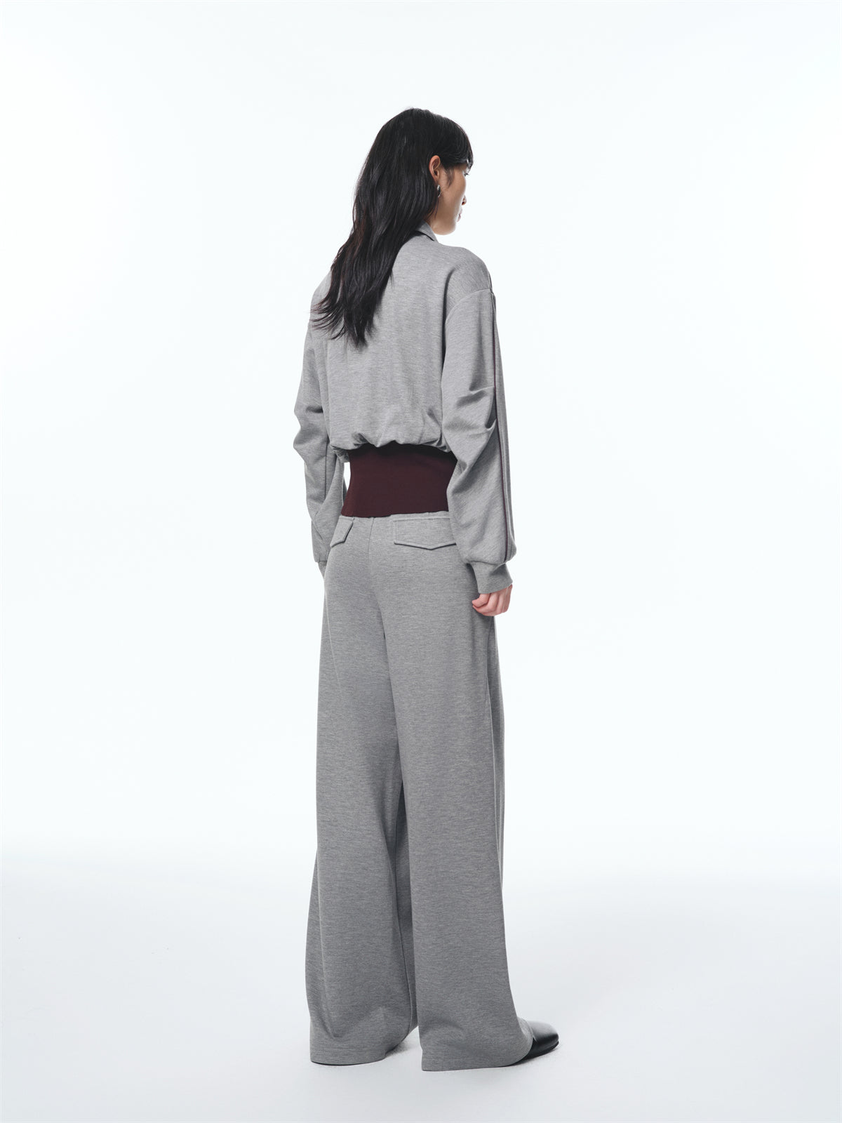 Women's Fitted Waist Sweatshirt and Sweatpants Set
