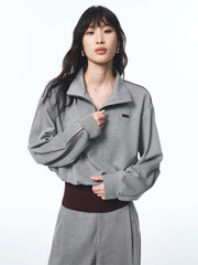 Women's Fitted Waist Sweatshirt and Sweatpants Set