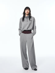 Women's Fitted Waist Sweatshirt and Sweatpants Set