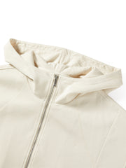Women's Short Hooded Sweatshirt Jacket