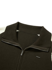 Women's Sporty Contrast Knit Cardigan