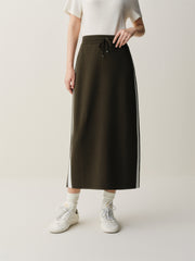 Women's Sporty Contrast Knit Skirt