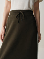 Women's Sporty Contrast Knit Skirt
