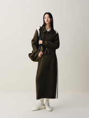 Women's Sporty Contrast Knit Cardigan