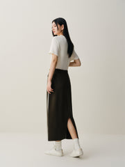 Women's Sporty Contrast Knit Skirt