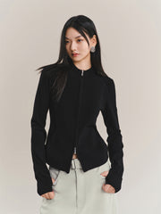 Women's Short Slim-Fit Knit Cardigan
