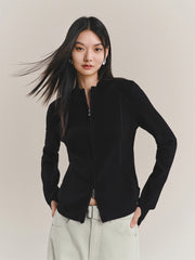 Women's Short Slim-Fit Knit Cardigan