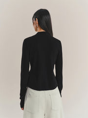 Women's Short Slim-Fit Knit Cardigan