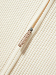 Women's Cropped Dual-Zip Hooded Cardigan